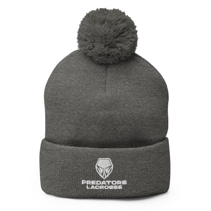 Pom-Pom Beanie | Predators Lacrosse | Crest Logo