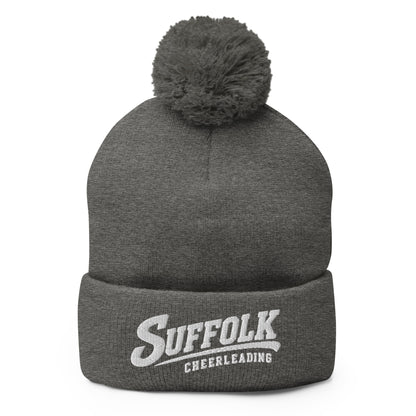 Pom-Pom Beanie | Suffolk University Cheerleading | Athletics Logo