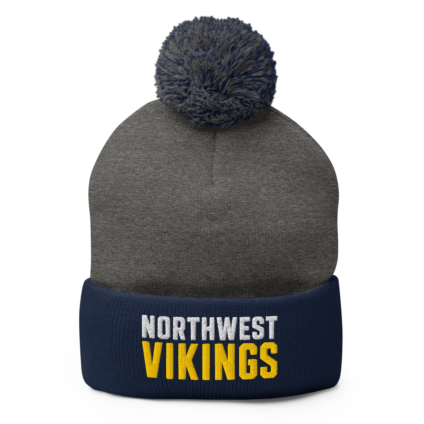 Pom-Pom Beanie | Northwest High School | Vikings Logo