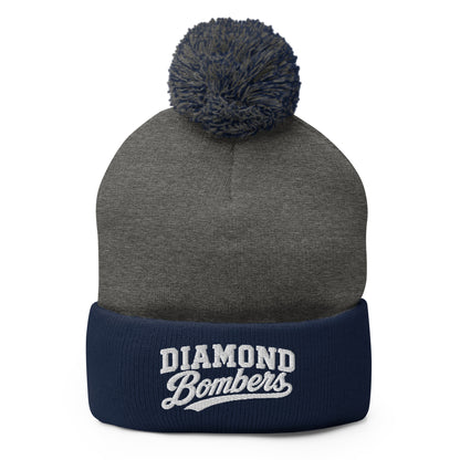Pom-Pom Beanie | Diamond Bombers | Emblem Logo