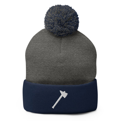 Pom-Pom Beanie | Tomahawks | Emblem Logo