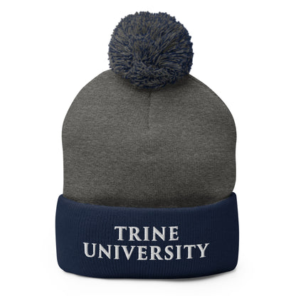 Pom-Pom Beanie | Trine PA program | Modern Script Logo