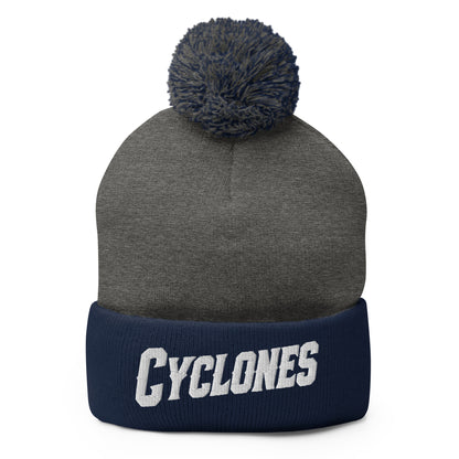 Pom-Pom Beanie | Centre County Cyclones | Badge Logo