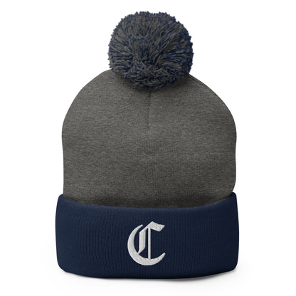 Pom-Pom Beanie | Connetquot Chiefs | Emblem Logo