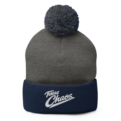 Pom-Pom Beanie | Texas Chaos | Crest Logo