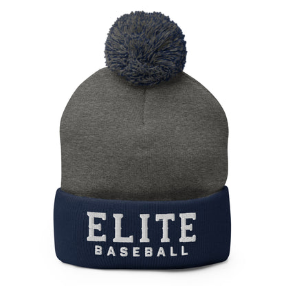 Pom-Pom Beanie | Elite Baseball | Vanguard Logo