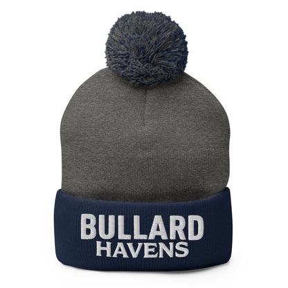 Pom-Pom Beanie | Bullard Havens Boys Soccer | Script Logo
