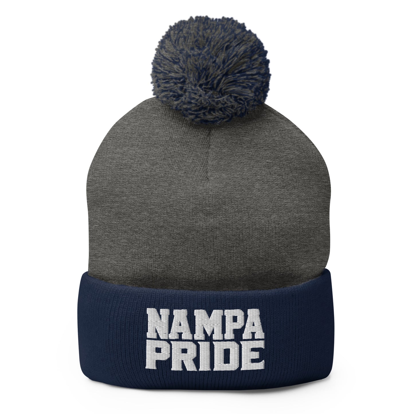 Pom-Pom Beanie | Nampa Pride | Letter Mark Logo