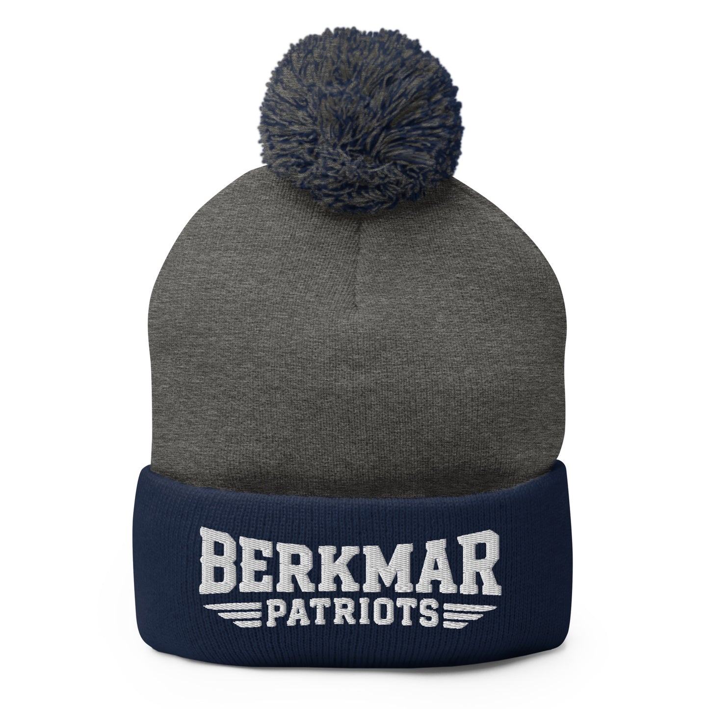 Pom-Pom Beanie | Berkmar High School Soccer | Vanguard Logo