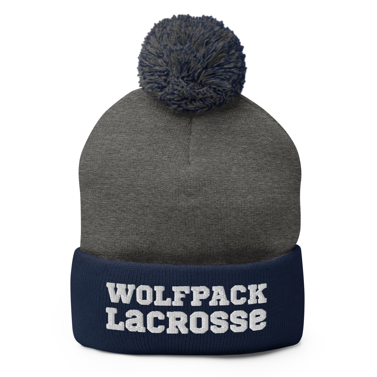 Pom-Pom Beanie | North Paulding Lacrosse | Apex Logo