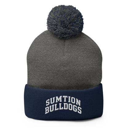 Pom-Pom Beanie | Sumtion bulldogs | Crest Logo