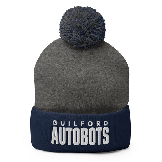 Pom-Pom Beanie | Guilford Autobots | Modern Script Logo