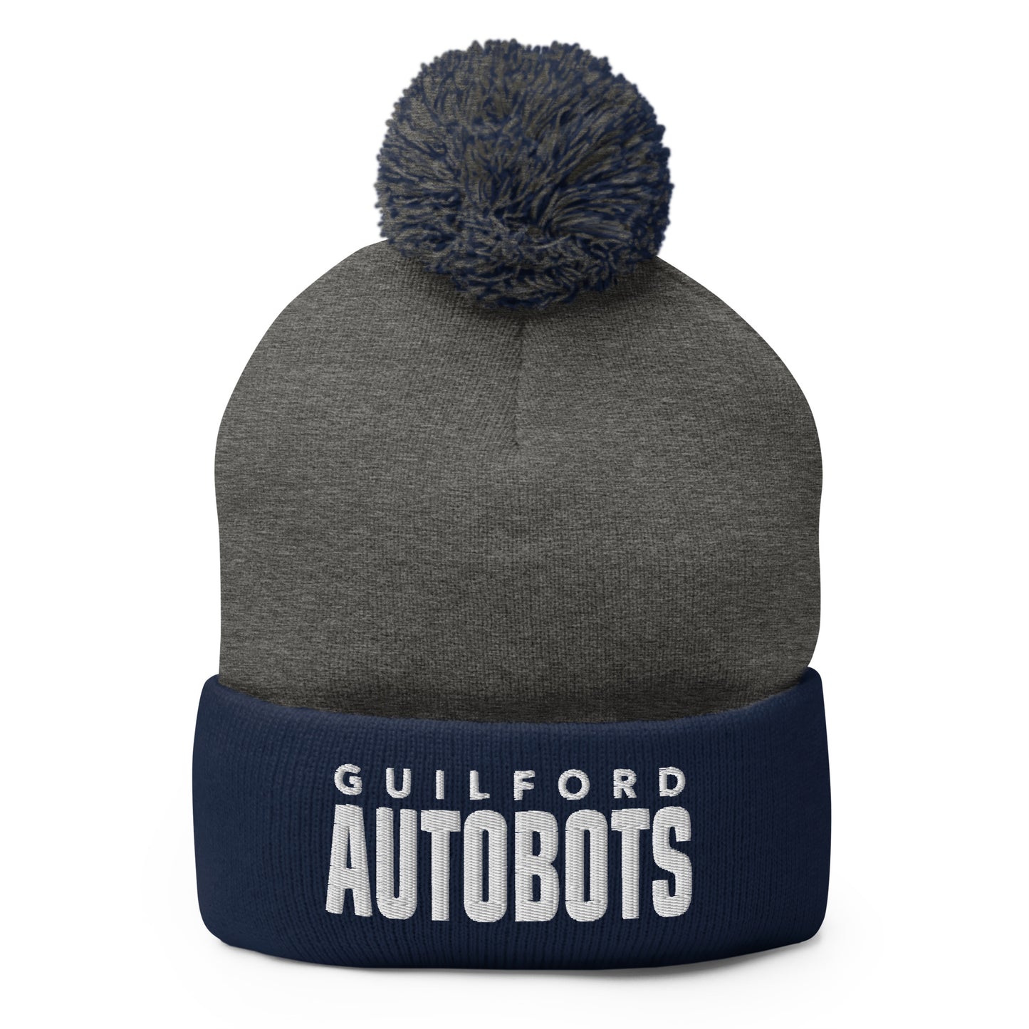 Pom-Pom Beanie | Guilford Autobots | Modern Script Logo