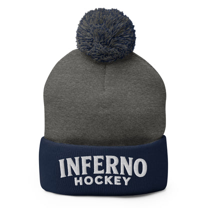 Pom-Pom Beanie | Inferno Hockey | Modern Script Logo