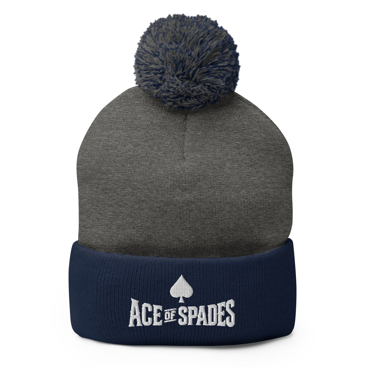 Pom-Pom Beanie | Ace of Spades Boxing Gym | Crest Logo
