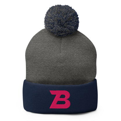 Pom-Pom Beanie | Buffalo Bomb Squad 12u Softball | Lettermark Logo