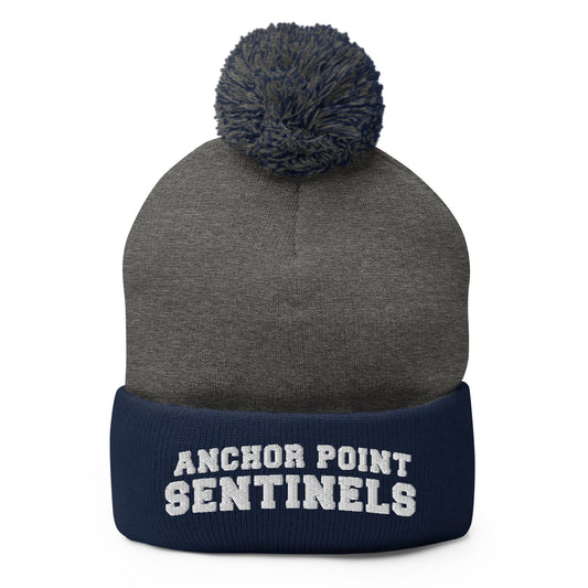 Pom-Pom Beanie | Anchor Point | Crest Logo