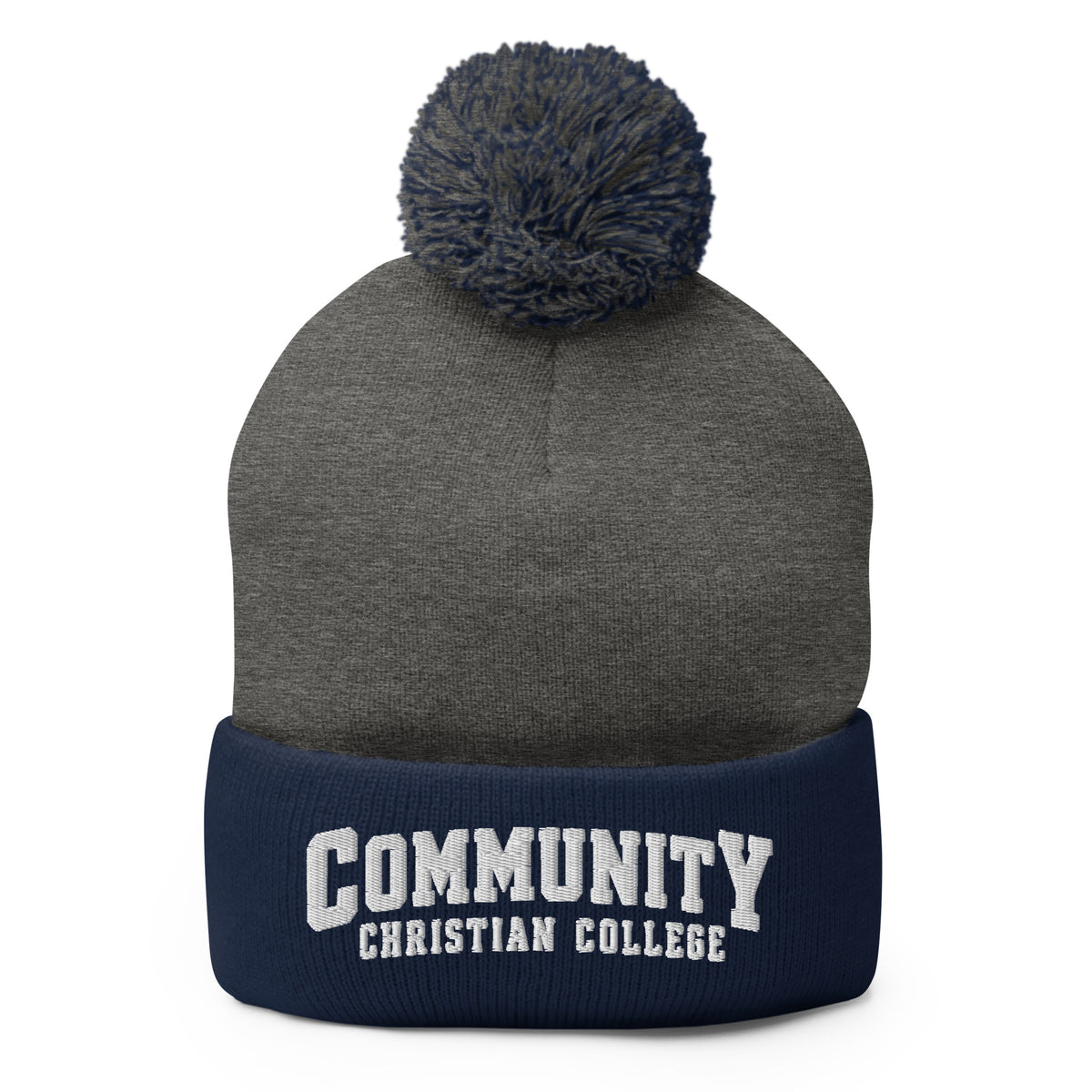 Pom-Pom Beanie | Community Christian College | Vanguard Athletic Logo