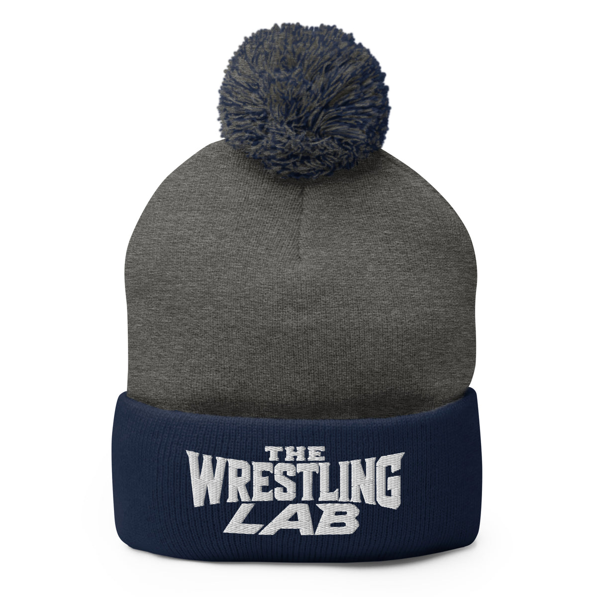 Pom-Pom Beanie | The Wrestling Lab | Script Logo