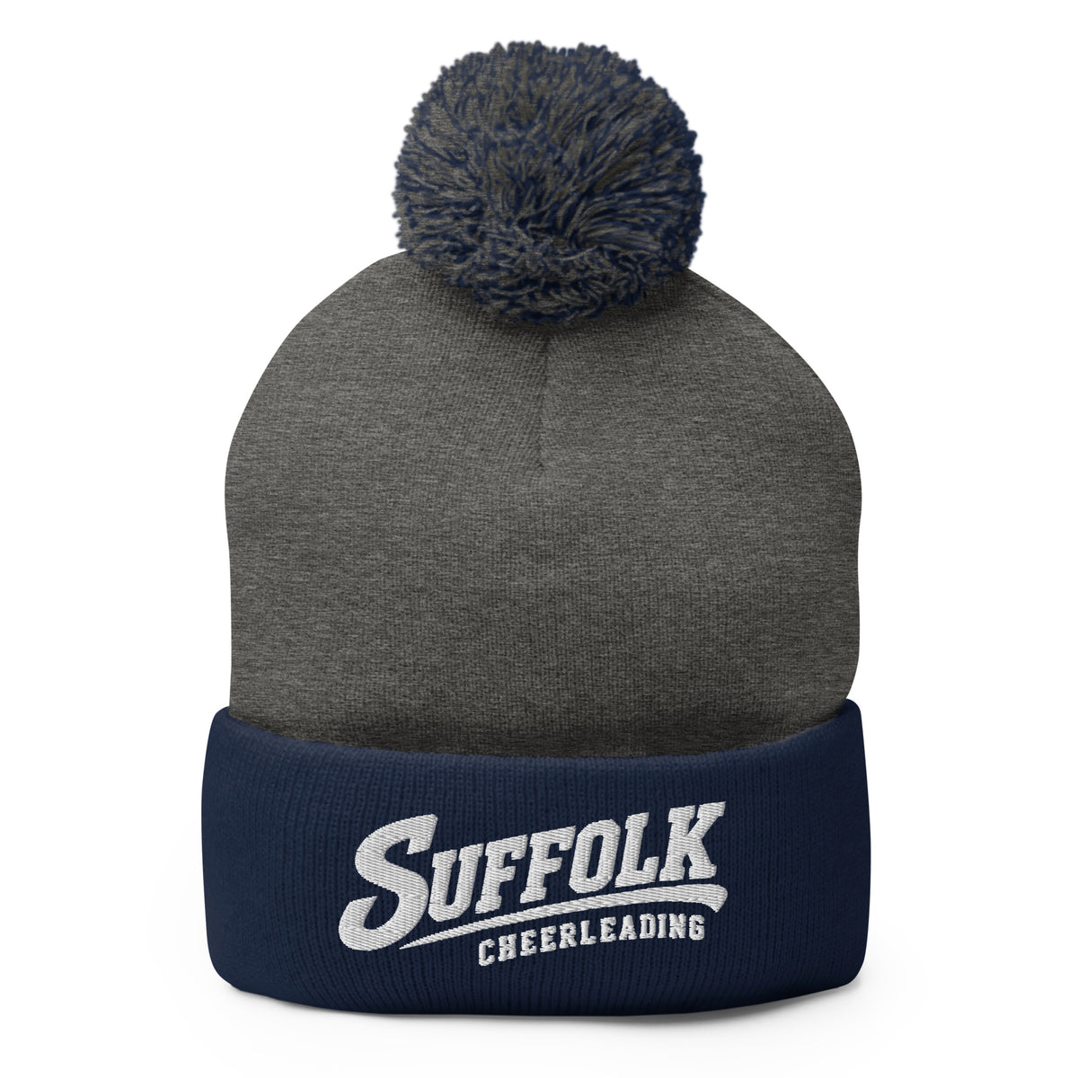 Pom-Pom Beanie | Suffolk University Cheerleading | Athletics Logo