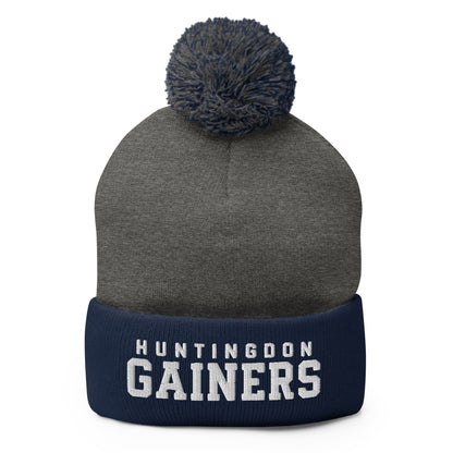 Pom-Pom Beanie | HCC Gymnastics | Gainers Emblem Logo