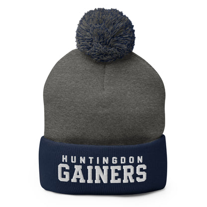 Pom-Pom Beanie | HCC Gymnastics | Gainers Emblem Logo