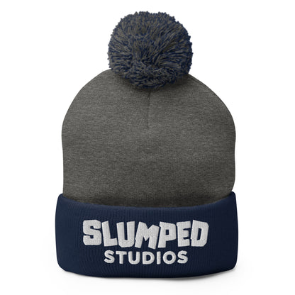 Pom-Pom Beanie | SlumpedStudios | Crest Logo
