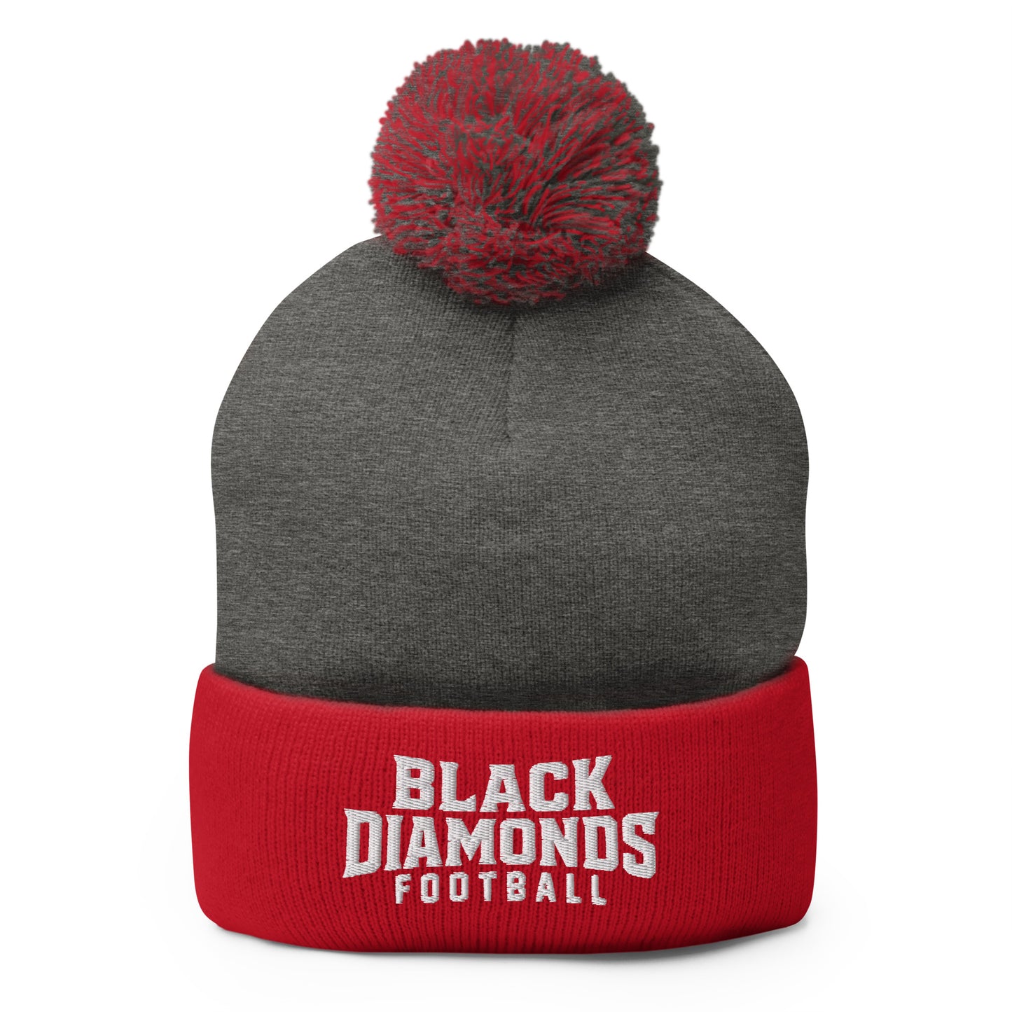 Pom-Pom Beanie | Ashland Black Diamonds | Badge Logo