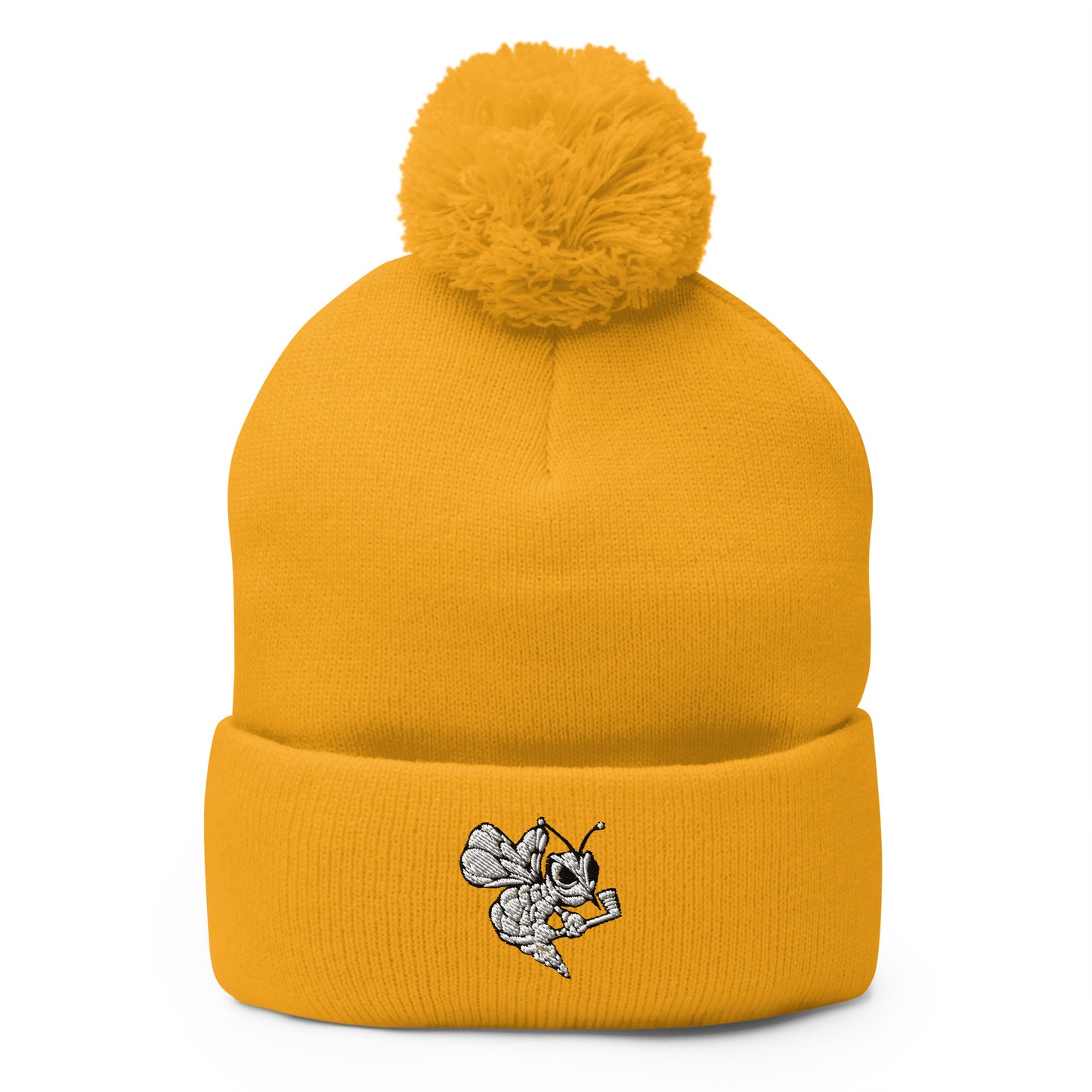 Pom-Pom Beanie | HORNETS | Mascot Logo