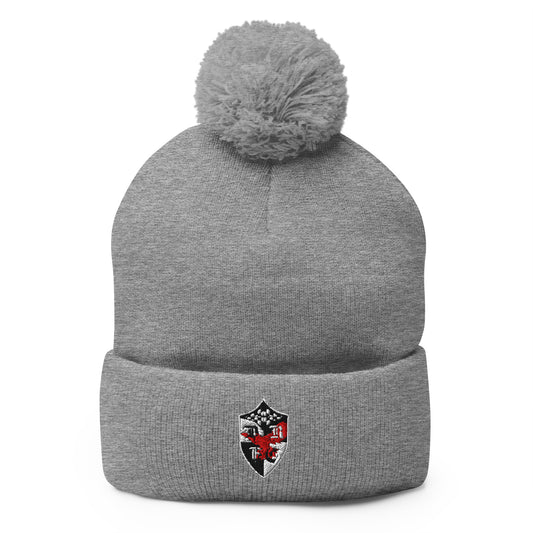 Pom-Pom Beanie | Bard College Rugby Football Club | Raptor Logo