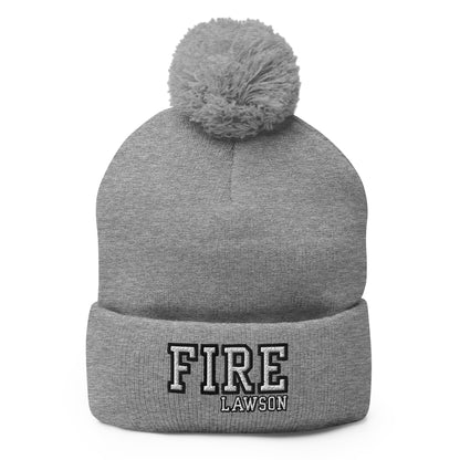 Pom-Pom Beanie | Lawson Fire Department | Script Logo