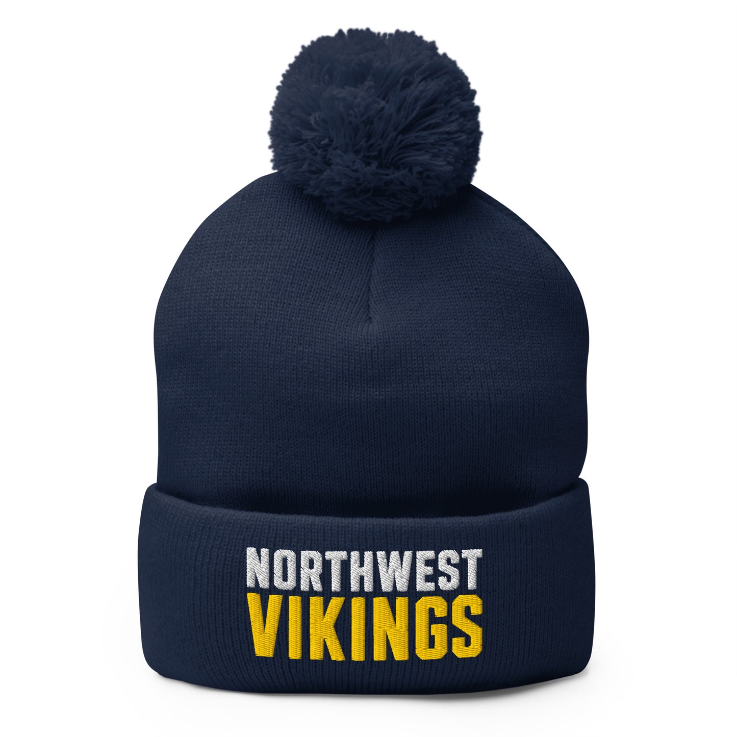 Pom-Pom Beanie | Northwest High School | Vikings Logo