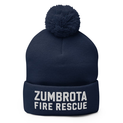 Pom-Pom Beanie | Zumbrota Fire Department | Vanguard Logo