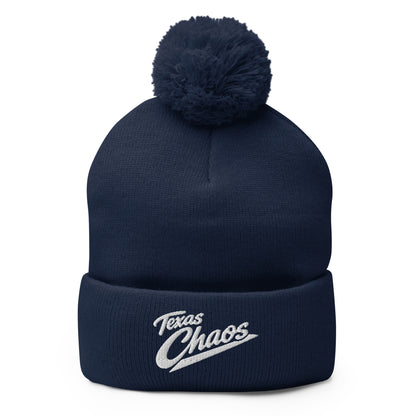Pom-Pom Beanie | Texas Chaos | Crest Logo