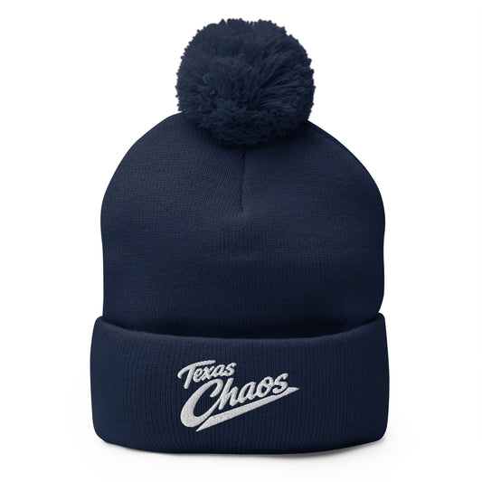 Pom-Pom Beanie | Texas Chaos | Crest Logo