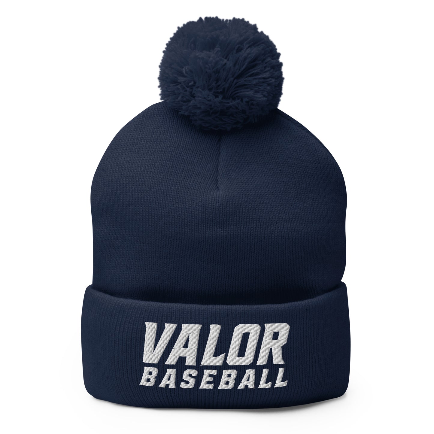 Pom-Pom Beanie | South Bend Valor Baseball | Emblem Logo
