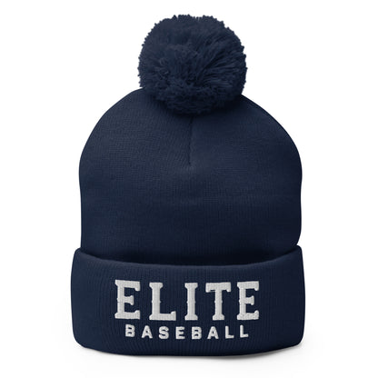 Pom-Pom Beanie | Elite Baseball | Vanguard Logo