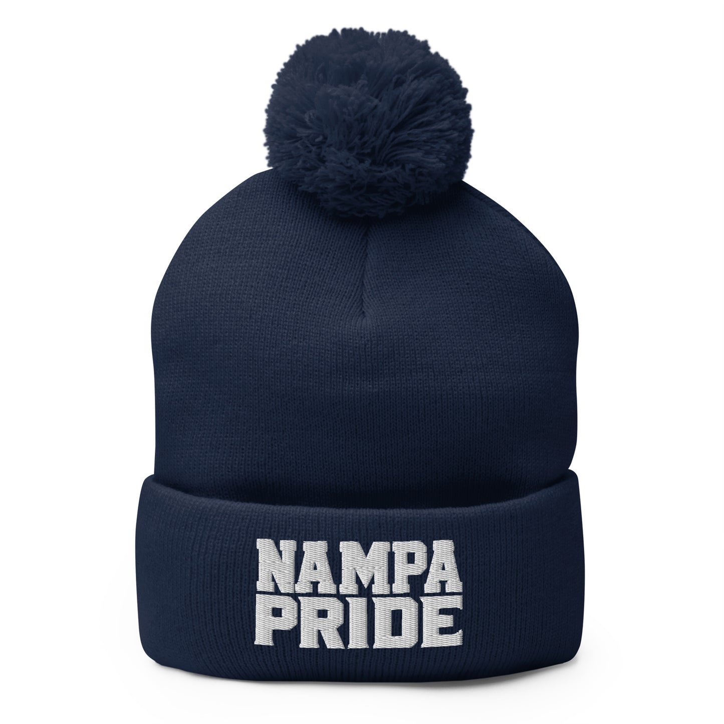Pom-Pom Beanie | Nampa Pride | Letter Mark Logo