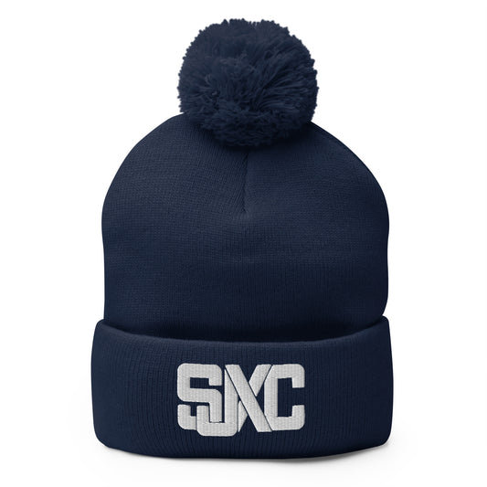 Pom-Pom Beanie | St. Joseph High School - Cross Country | Crest Logo
