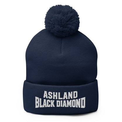 Pom-Pom Beanie | Ashland Black Diamonds | Vanguard Logo
