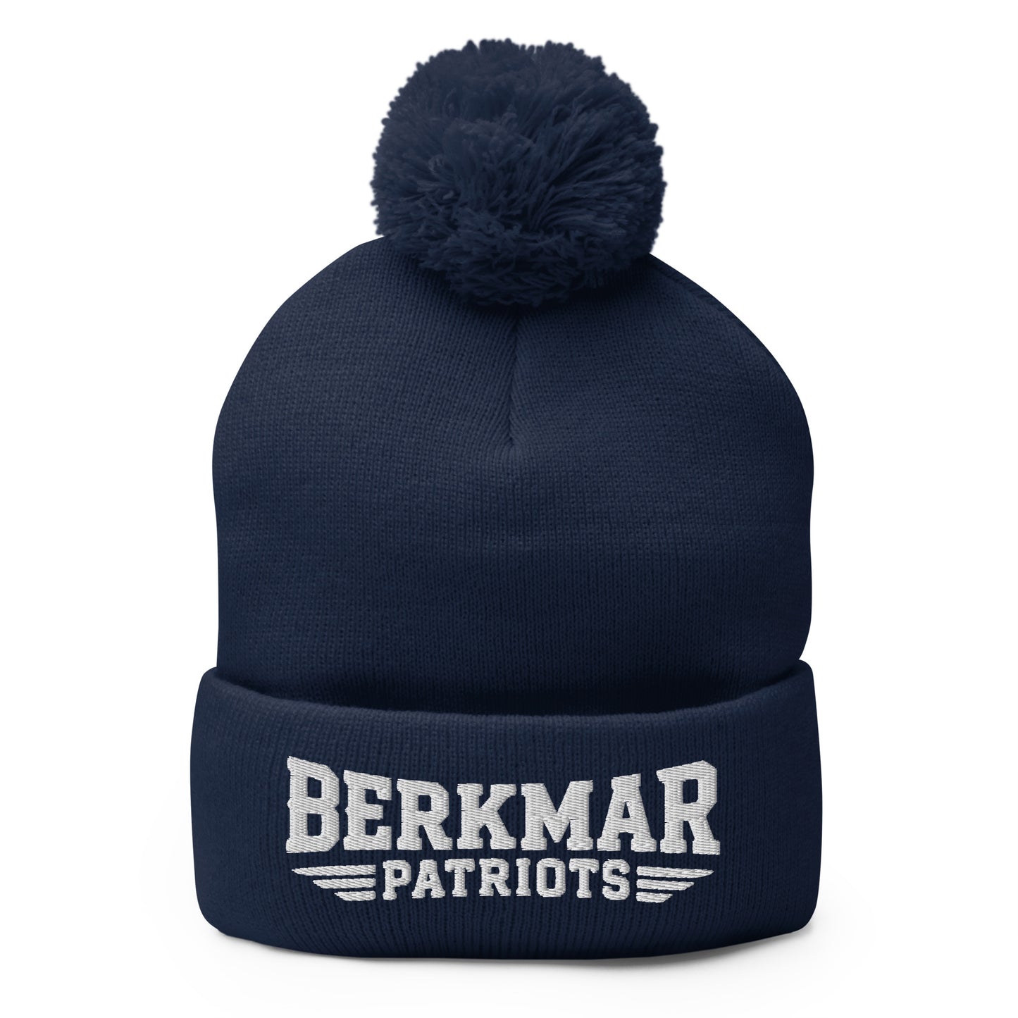 Pom-Pom Beanie | Berkmar High School Soccer | Vanguard Logo