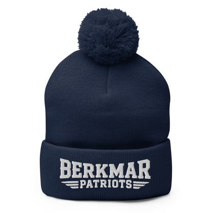 Pom-Pom Beanie | Berkmar High School Soccer | Vanguard Logo