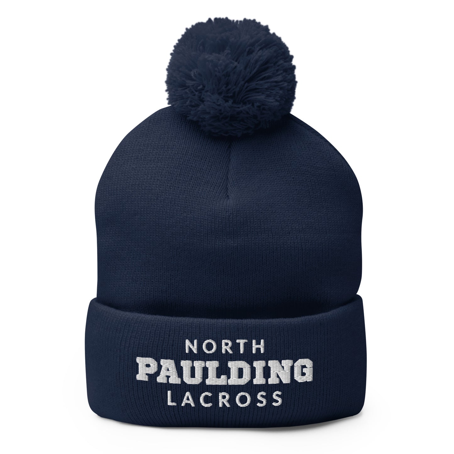 Pom-Pom Beanie | North Paulding Lacrosse | Valor Logo