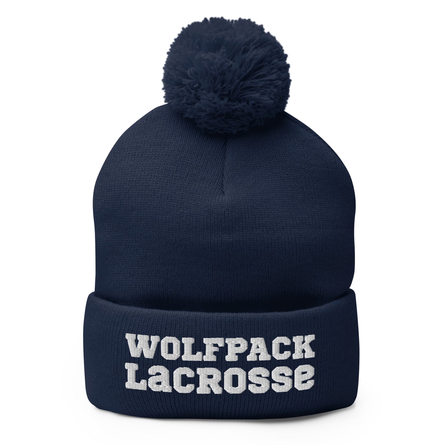 Pom-Pom Beanie | North Paulding Lacrosse | Apex Logo
