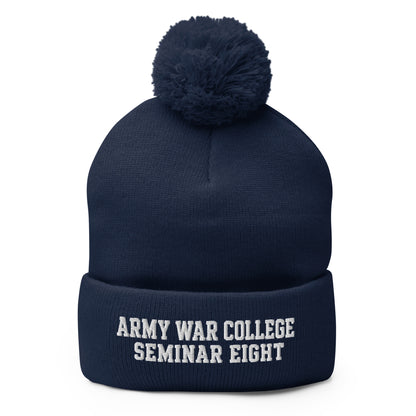 Pom-Pom Beanie | Army War College (Seminar 8) | Script Logo
