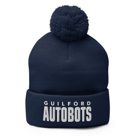 Pom-Pom Beanie | Guilford Autobots | Modern Script Logo