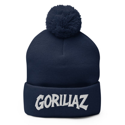 Pom-Pom Beanie | Gorillaz | Modern Script Logo