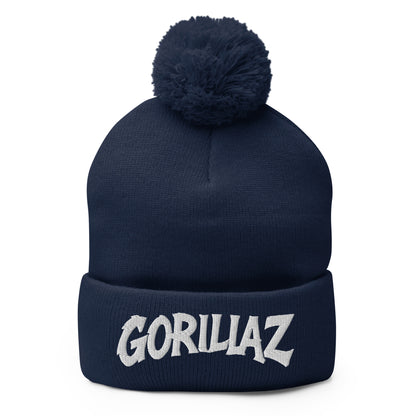 Pom-Pom Beanie | Gorillaz | Modern Script Logo