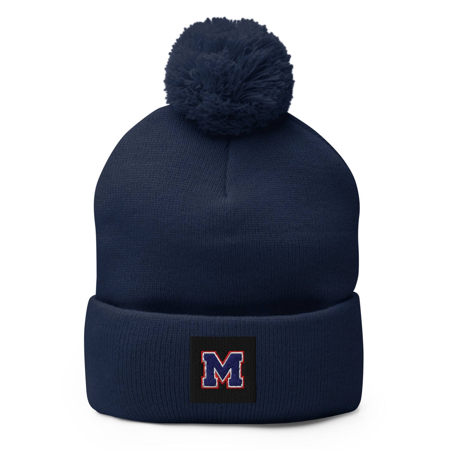 Pom-Pom Beanie | Michigan Select Baseball | M Lettermark Logo