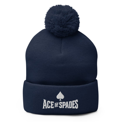 Pom-Pom Beanie | Ace of Spades Boxing Gym | Crest Logo